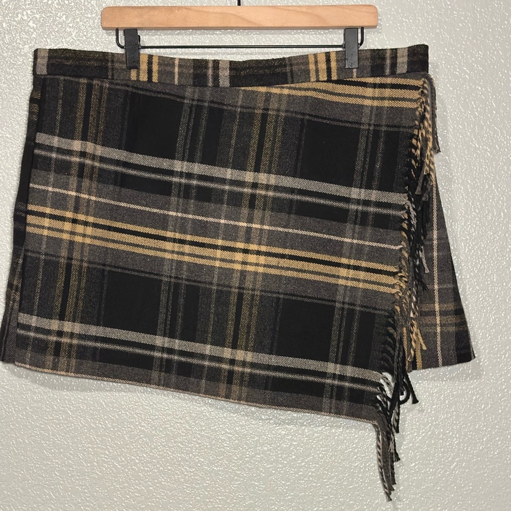 Antonio Melani Women's Georgia Mini Plaid Wrap Skirt Size 18
